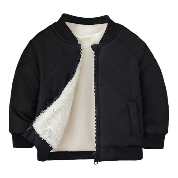 dmqupv Baby Jacket Unisex Baby Girls Boys Jacket Bear Hooded Outerwear Zipper Warm Winter Coat Stylish Dailywear Black,Size for 2-3 Years