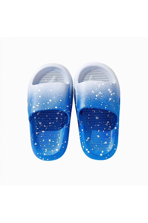 Boy Slides Kids Cloud Sandals for Girls Boys Comfortable Kids Slippers for Indoor and Outdoor Blue,5.5