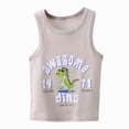 thumbnail image 1 of dmqupv Boys T Shirt Toddler Boy Sleeveless Cotton T-Shirts Baby Basic Tee Solid Color Tops Khaki,8-9 Years, 1 of 3