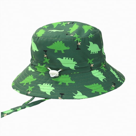 dmqupv Bucket Hat Baby Sun Hat For Toddler Kids Bucket Hat Summer Beach UPF 50+ Sun Protection Soft Hat For Boys And Girls Green,2-3 Years