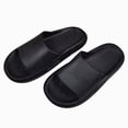 thumbnail image 1 of dmqupv Cloud Slides for Kids Boys Cloud Slides for Kids Shower Slippers Slip on Sandals Thick Sole Slippers Quick Drying Summer Beach Pool Shoes Black,2.5, 1 of 4