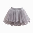 thumbnail image 1 of dmqupv Colorful Tutu for Toddler Girls Baby Girls Soft Fluffy Tutu Skirt Breathable Stretchy Layered Tulle Princess Tutu Party Wear Grey,13-14 Years, 1 of 3