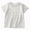 thumbnail image 1 of dmqupv Cute Shirts Girls Short Sleeve Shirt Toddler Girl Cotton Crewneck Tee Basic Soild Top Grey,18-24 Months, 1 of 7