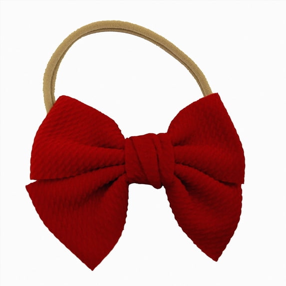 dmqupv Headbands Baby Baby Girls Bows Headbands Hairbands Bow Hair Accessories for Newborns Infants Toddlers and Kids Red,One Size
