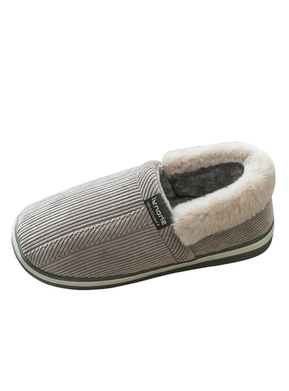 mens wide house slippers
