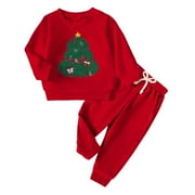 dmqupv Infant Boy Xmas Outfit Toddler Suit Boys Baby Wedding Dress Clothes Kids Formal Outfit Set Red,Size for 2-3 Years