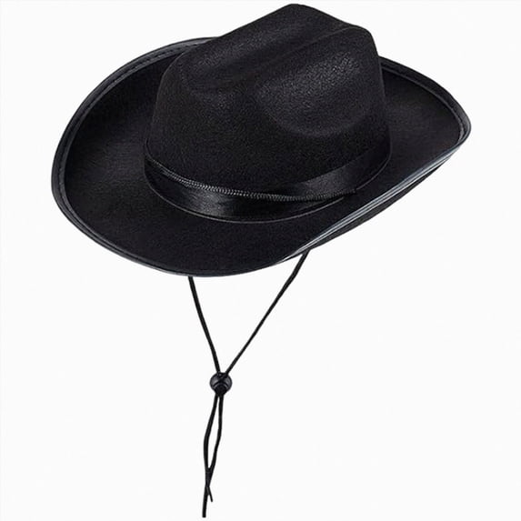 dmqupv Little Boys Cowboy Hat Western Cowboy Hat for Kids Boys and Girls Roll Up Fedora Hat with Buckle Belt Black,4-9 Years
