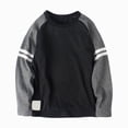 thumbnail image 1 of dmqupv Long Sleeve Shirts for Boys Toddler Boys Long Sleeve Cotton Shirts Kids Dinosaur Fall T Shirts Sweatshirt Tee Black,6-8 Years, 1 of 3