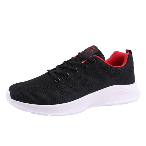 dmqupv Men's Fresh Foam Sport Slip on Sneaker Fashion Summer Men Sneakers Mesh Mens Basketball Sneakers Wide Red 11.5