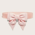 thumbnail image 1 of dmqupv Mens Dark Belts Leather Women Cute Bow Wide Elastic Waist Belt Adorable Dress Accessory Cool Mens Belts Pink One Size, 1 of 5