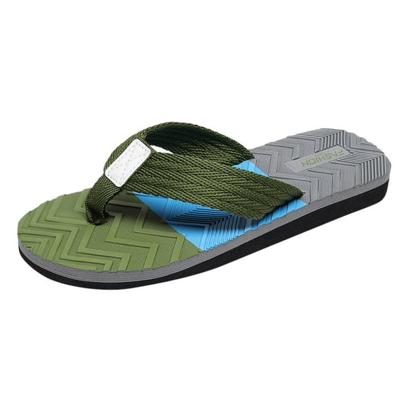 dmqupv Mens Flip Flops 7 8 Flip Flop Fashion Sandals Slide Sandals Beach Slippers Flip Flops Men Ultra Comfort 3 Shoes Green 9