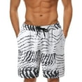 thumbnail image 1 of dmqupv Mens Swim Trunks 5 Inch Inseam Men Summer Short Pant Printed Short Loose Tether Pocket Big Mens Bathing Suits White 4X-Large, 1 of 5