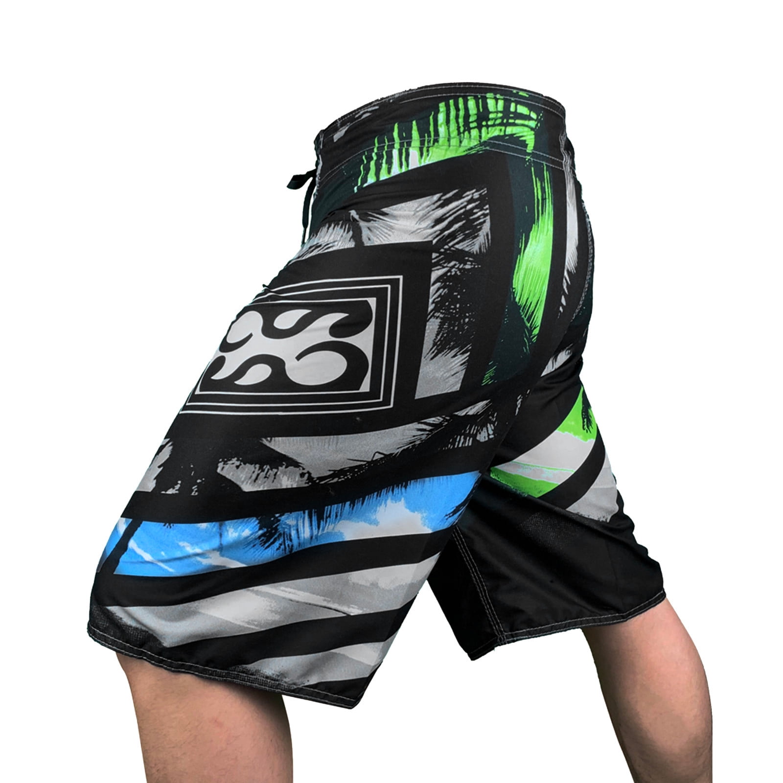 dmqupv Mens Swim Trunks Long Length Mens Fashion Leisure And Fitness Sports Plus Size Five Surf Mens Swimming Trunks below Knee Black Medium
