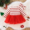 thumbnail image 1 of dmqupv Overall Dresses for Girls Toddler Kids Baby Girls Christmas Long Sleeve Tulle Tutu Dress Overalls for Toddler Girls Dress Red 3-6 Months, 1 of 5