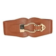 thumbnail image 1 of dmqupv Pack Belt Women Corset Belt Wide Leather Waist Belt For Daily Punk Dresses Chest Elastic Waistband Leather Belt Thick Apparelbelt Brown One Size, 1 of 2