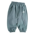 thumbnail image 1 of dmqupv Pants Boy Boys' School Uniform Jogger Pants, Elastic Waistband with Drawstring Closure, Stretch Fabric Green,Size for 18-24 Months, 1 of 3