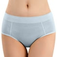 thumbnail image 1 of dmqupv Period Panties Heavy Flow Boy Shorts Underwear for Women Leak Proof Cotton Overnight Menstrual Panties Briefs Sky Blue XXL, 1 of 6