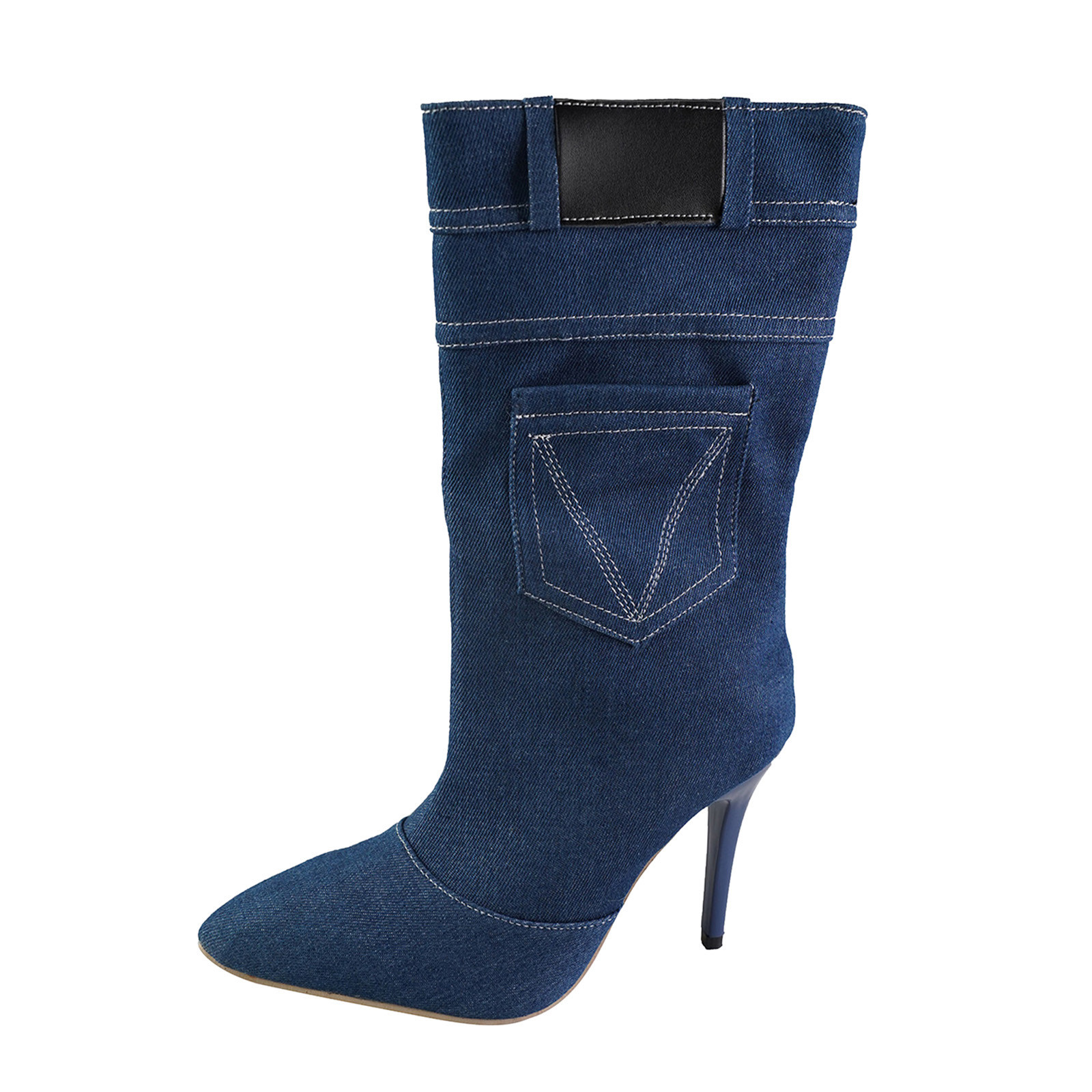 dmqupv Rhinestone Cowboy Boots for Women, Sparkly Cowgirl Boots with