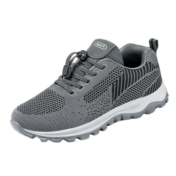dmqupv Shoes Men Casual Sneakers Fashion Summer And Autumn Casual Men Sports Shoes Non High Top Sneakers Mens Size 7 Grey 8.5