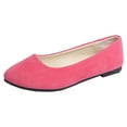 thumbnail image 1 of dmqupv Shoes Womens Casual Comfort Slip On Flat Shallow Comfort Casual Single Shoes Womens Casual Shoes Size 8ww Shoes Pink 9.5, 1 of 5