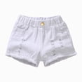 thumbnail image 1 of dmqupv Shorts for Teen Girls Girls' High Waist Shorts Casual Ruffle Shorts with Pockets Kids Summer Clothes White,6-7 Years, 1 of 4