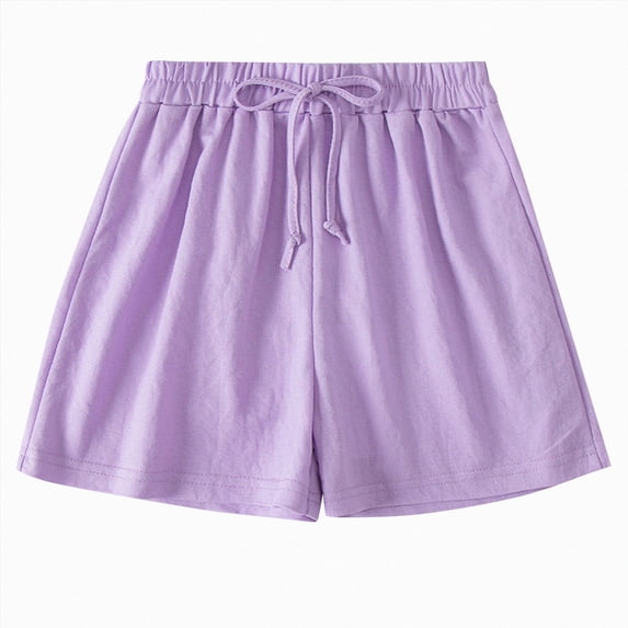 dmqupv Shorts for Teen Girls Trendy Toddler Kids Girls Boys Casual Shorts Pants Daily Wear Outdoor Clothes Purple,3 Years
