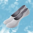 thumbnail image 1 of dmqupv Slipper Socks Leather Sole Ice Silk Breathable Socks No Show Socks For Men And Women Ultra Low Cut Hanger Organization Socks Grey One Size, 1 of 4