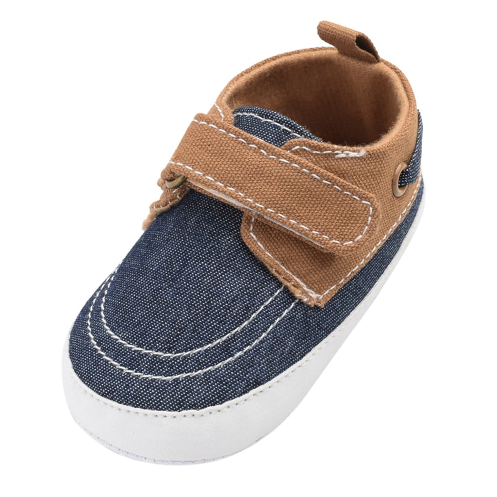 dmqupv Stepping Stone Shoes Baby Cute Canvas First Walk Hook&Loop