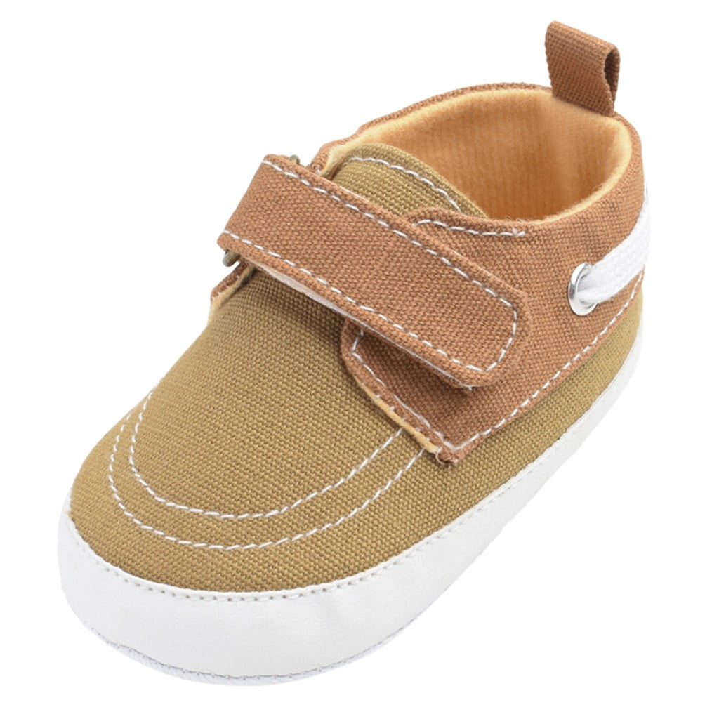 dmqupv Stepping Stone Shoes Baby Cute Canvas First Walk Hook&Loop