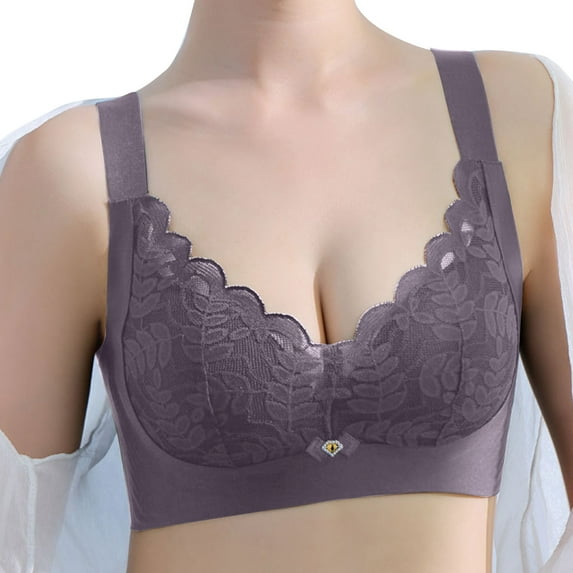 dmqupv Strapless Bras for Women Full Cup Thin Underwear Plus Size Wireless Sports Bra Bra Cover Cup Large Size Vest Bras C Size 34/75D