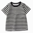 thumbnail image 1 of dmqupv Summer Clothes Girls Summer Tops Teen Short Sleeve T Shirts Kids Soft Casual Basic Crewneck Tees Black,4-5 Years, 1 of 6