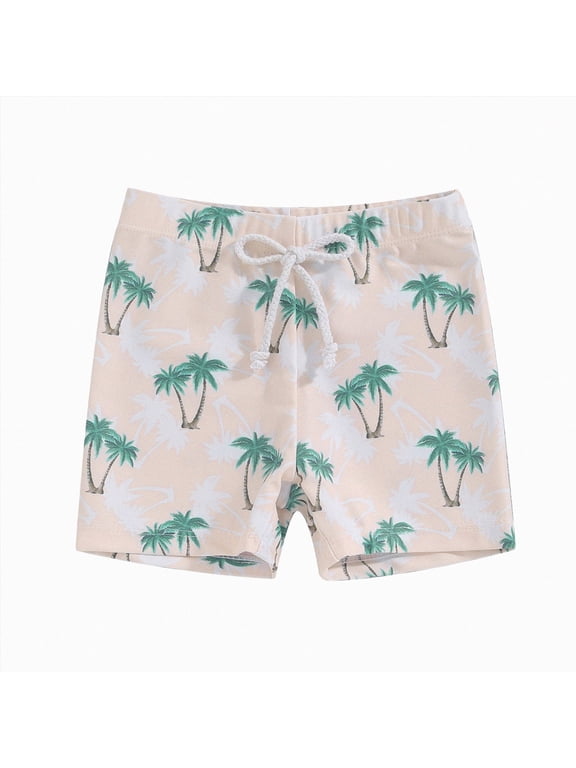 Swim Trunks for Baby Toddler Boys Swim Trunks UPF 50+ Swim Shorts Baby Boys' Bathing Suit Swimsuit Boy Swimwear Light Pink,0-6 Months
