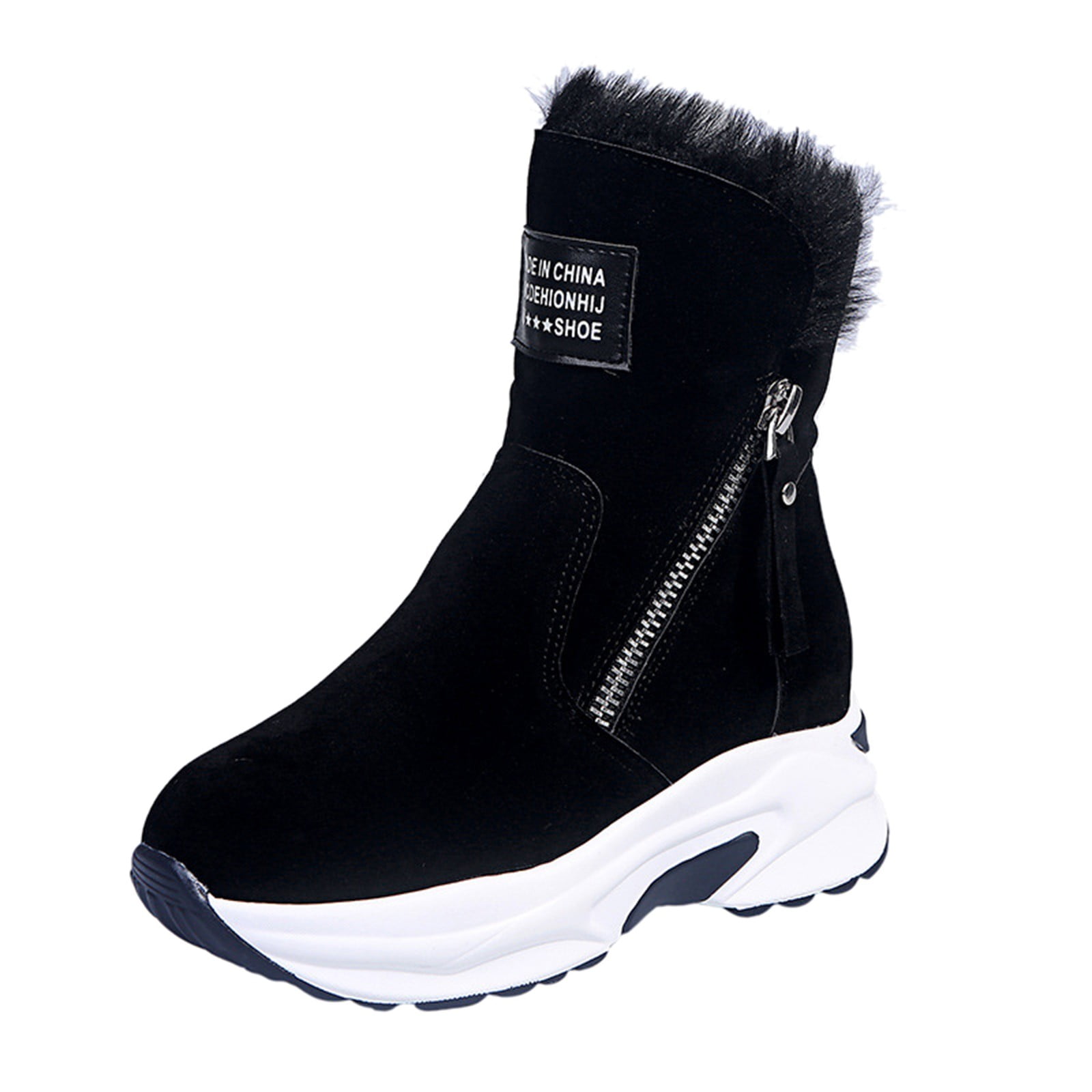 Women’s Tall Lace-Up Winter Boots – Warm and Cozy