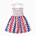 thumbnail image 1 of dmqupv Toddler 4th of July Dress Toddler Baby Girl Outfit USA Dress Fouth of July Dresses Girls 4th of July Clothes Beige,2-3 Years, 1 of 5