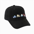 thumbnail image 1 of dmqupv Toddler Baseball Cap Kids Embroidered Baseball Sun Hat Comfortable Casual Beach Cap for Summer Outdoor Wear Black,One Size, 1 of 4