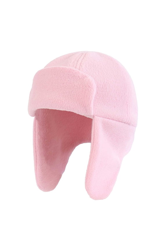 Toddler Beanie Boys Girls Beanies Trapper Hat With Ear For Toddlers Kids Warm Fleece Lined Winter Earflap Hat For Boys Girls Red,Size for 2-4 Years