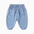 thumbnail image 1 of dmqupv Toddler Boy Pants Baby Boys and Girls Soft Stretch Jeggings Pants Leggings Baby Boy Pants Cozy for Newborn and Infant Daily Wear Light Blue,18-24 Months, 1 of 7