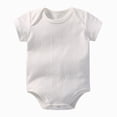 thumbnail image 1 of dmqupv Toddler Boy Romper Infant Baby Boy Short Sleeve Romper 3 6 12 18 Months Striped Jumpsuit Shirt Bodysuit Tops Beige,12-18 Months, 1 of 4
