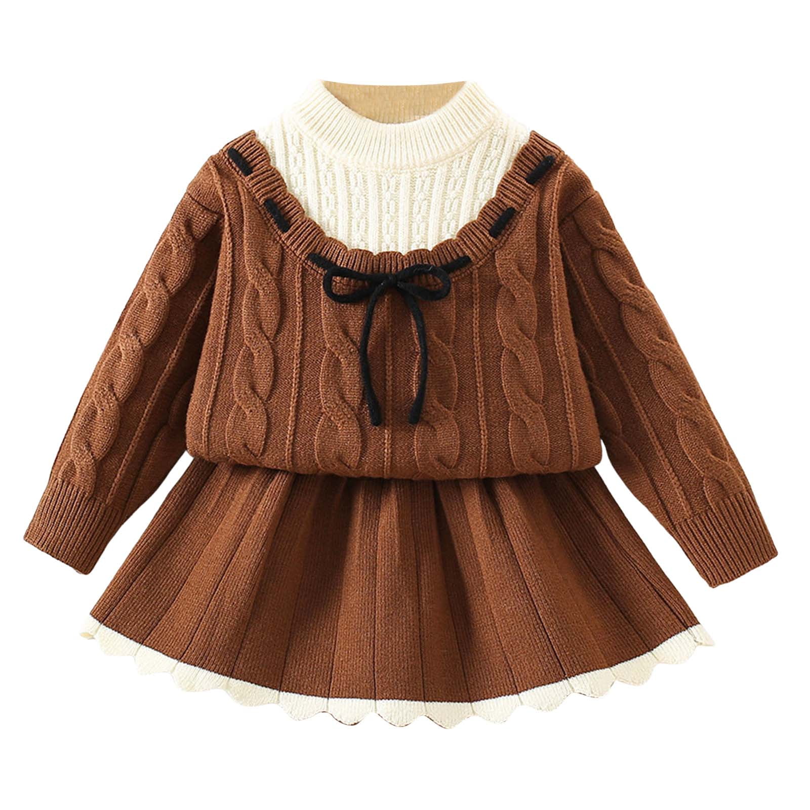Girls Winter Jacket Dress Set with Tights – 3 Piece Outfit