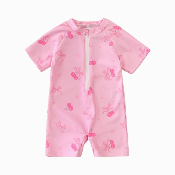 dmqupv Toddler Girl Rash Guard Girls' Rash Guard UPF 50+ Sun Shirts for Toddler Kids Youth Water Swimming Rash Guard Pink,18-24 Months
