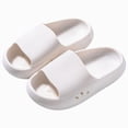 thumbnail image 1 of dmqupv Toddler Girl Slides Kids Cloud Slides Non Slip Pillow Slippers for Girls Boys Thick Sole Open Toe Slides Shower Shoes White,12, 1 of 5