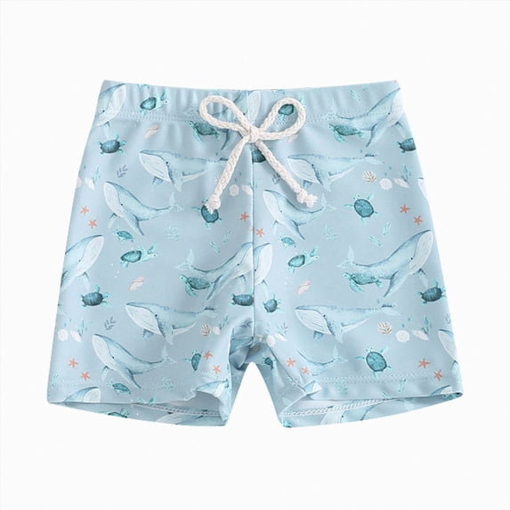 dmqupv Toddler Trunks Toddler Boys Swim Trunks Swim Shorts Baby Boys' Bathing Suit Swimsuit Boy Swimwear Sky Blue,18-24 Months