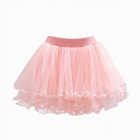dmqupv Tutu Skirt Girls Baby Girls Soft Fluffy Tutu Skirt Breathable Stretchy Layered Tulle Princess Tutu Party Wear Pink,18-24 Months