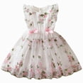 thumbnail image 1 of dmqupv Tutu for Girls Tulle Dress Tutu Party Birthday Poster Formal Fancy Flower Princess Dresses White,4-5 Years, 1 of 8