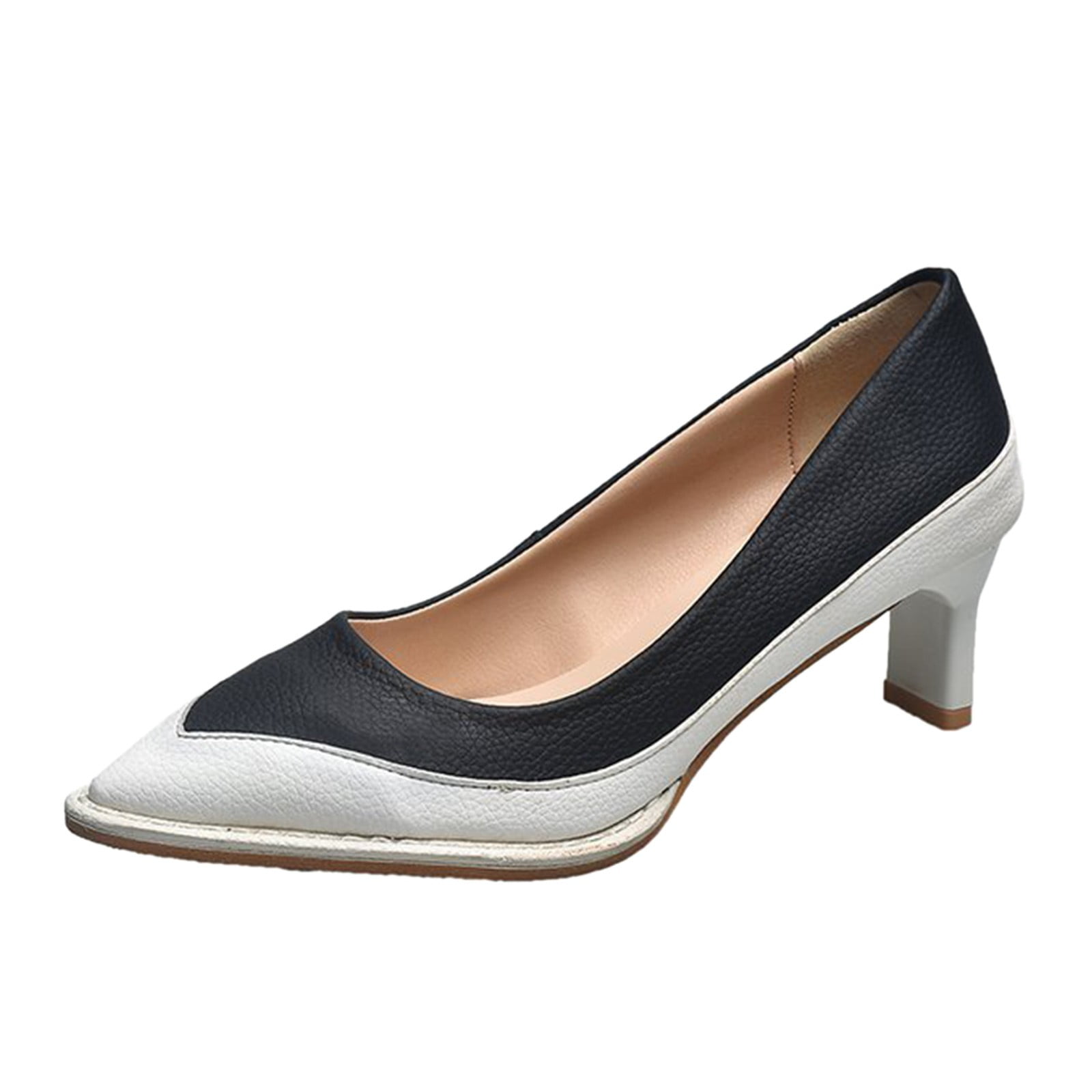RAID Wide Fit square toe beige heels (good for wide feet) Size 9 US9,  Women's Fashion, Footwear, Heels on Carousell
