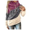 thumbnail image 1 of dmqupv Women Hoodies with Zipper Pockets Women's Casual Workout Long Sleeve Crop Tops Zip Up Hoodies Sweatshirts Hot Pink S, 1 of 2