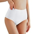 thumbnail image 1 of dmqupv Womens Panties Plus Size Nylon Women Seamless Cheeky Bikini No Show Panties Ladies Invisible Breathable Briefs Soft Stretch Underwear White M, 1 of 4
