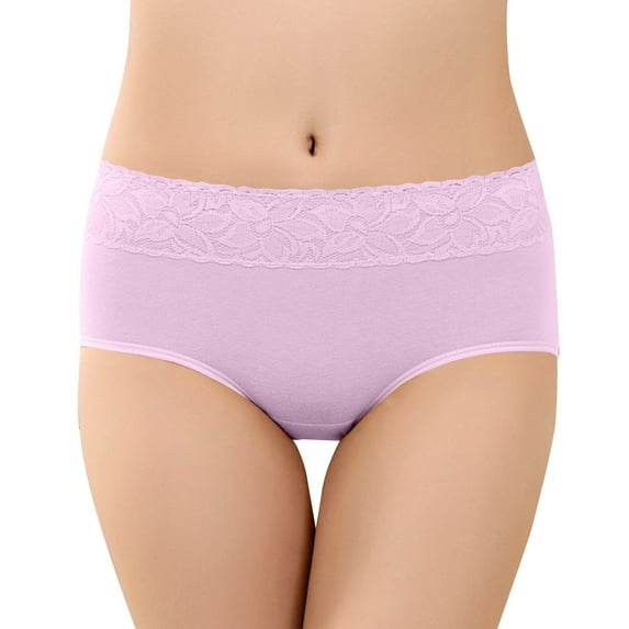 dmqupv Womens Panties Plus Size Underwear for Women Leak Proof Cotton Overnight Menstrual Panties Briefs Pink XL