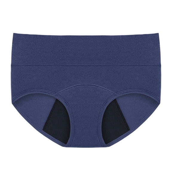dmqupv Womens Panties Underwear for Women Leak Proof Cotton Overnight Menstrual Panties Briefs Dark Blue M