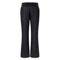 thumbnail image 1 of dmqupv Womens plus Size Work Pants Office Casual Plus Waist Casual Size High Women's Dress Pants for Work Business Casual Black Medium, 1 of 4